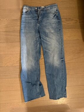 Classic Women’s Zara Blue Straight-Leg Jeans Full Length